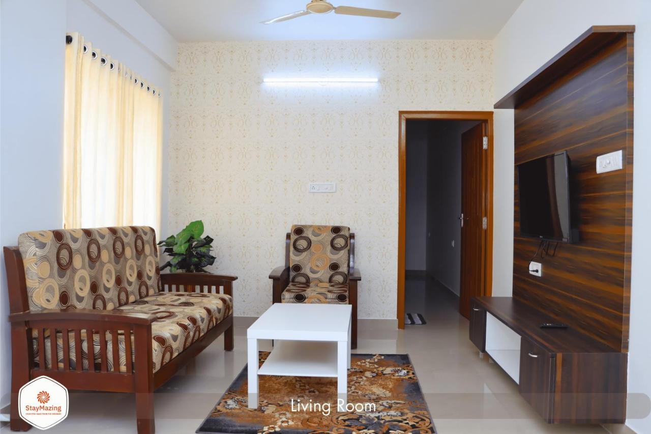 Staymazing-1,2 & 3 Bhk Ac Apartments In Hebbal-5Mins To Manyata-30Mins To Airport Бангалор Экстерьер фото