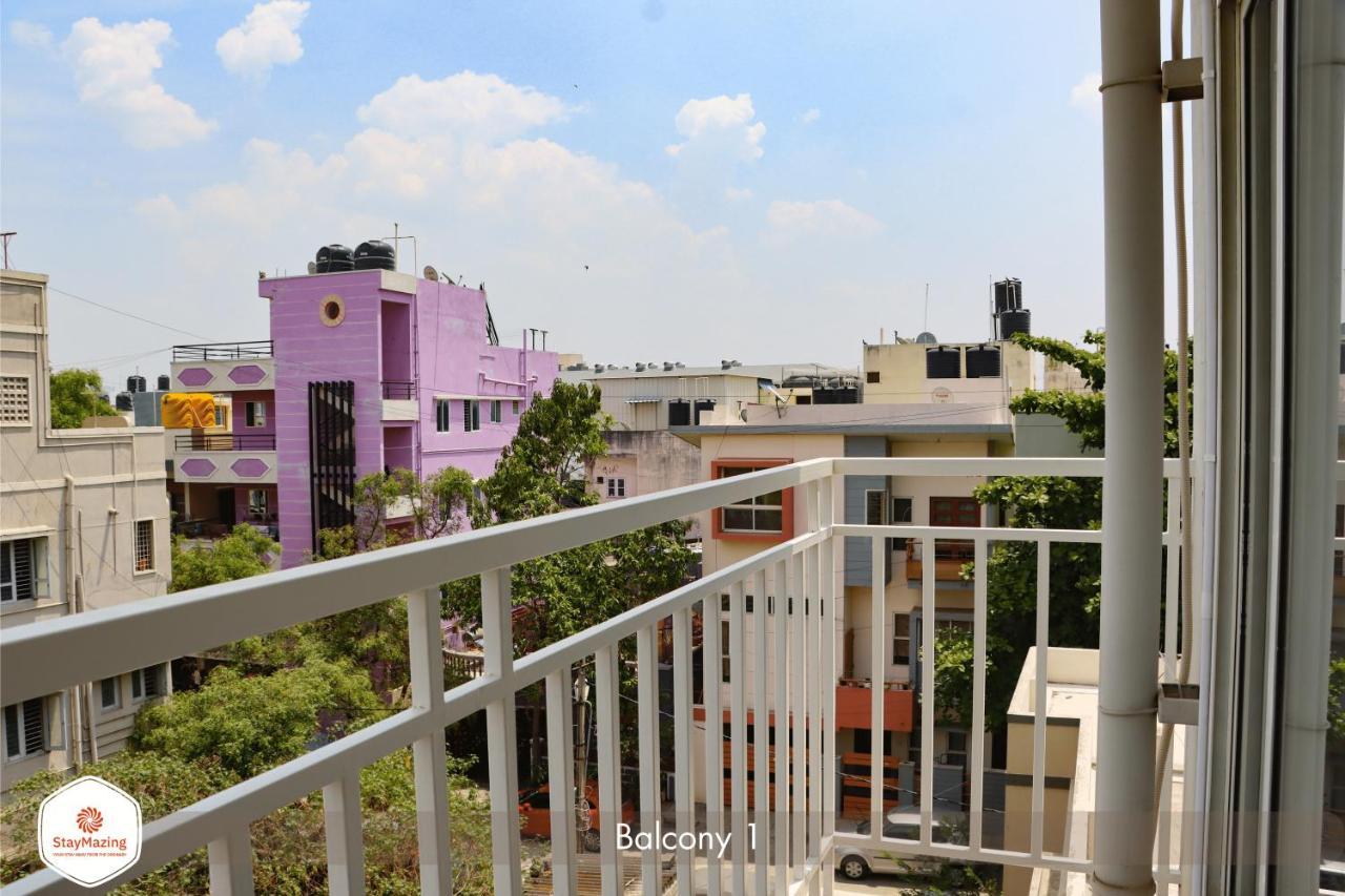 Staymazing-1,2 & 3 Bhk Ac Apartments In Hebbal-5Mins To Manyata-30Mins To Airport Бангалор Экстерьер фото